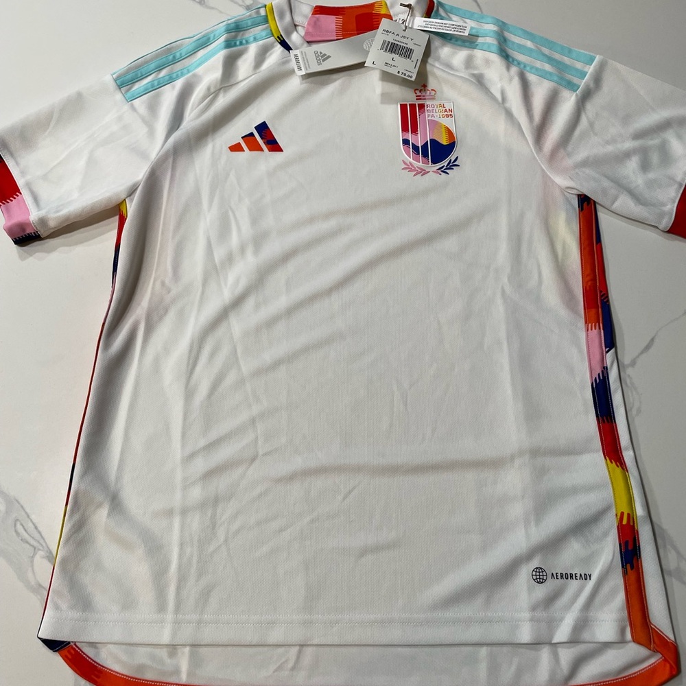 Belgium Royal Belgian Football Association Adidas Youth Jersey (XL)